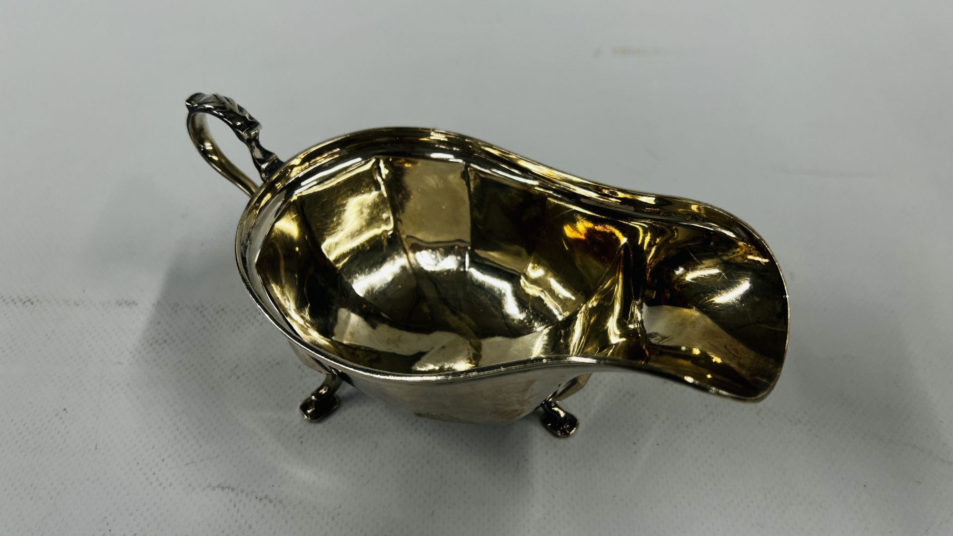 A SILVER SAUCE BOAT, SHEFFIELD ASSAY 1962 C.W.F. - Image 10 of 17