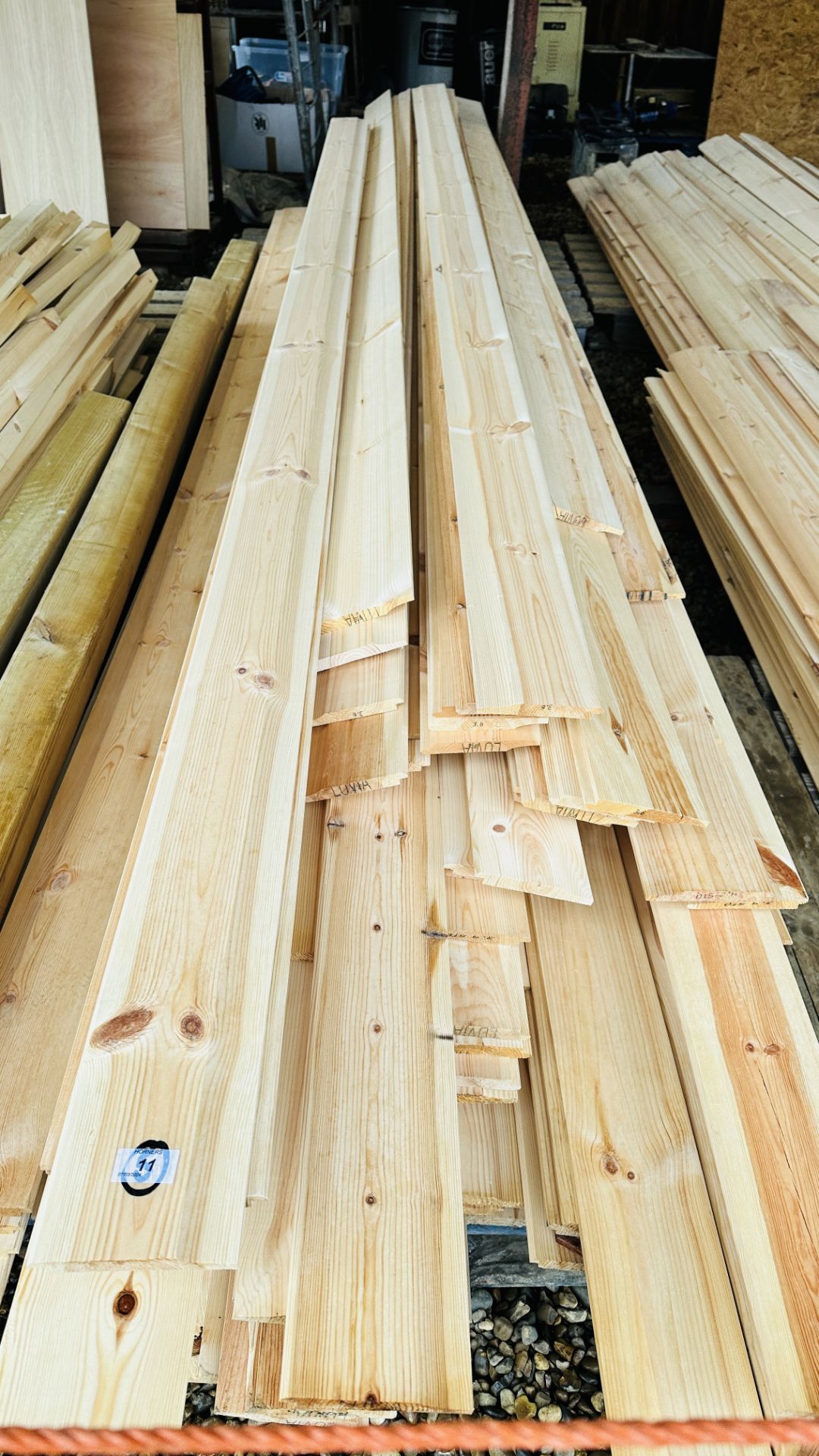 A LARGE QUANTITY 120MM TONGUE AND GROOVE CLADDING APPROX 500 METRES.