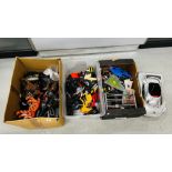 3 X BOXES CONTAINING AN EXTENSIVE COLLECTION OF MAINLY ACTION MAN RELATED CARS AND ACCESSORIES ETC.