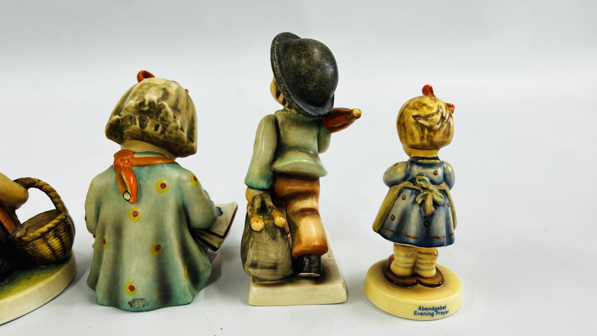 A GROUP OF FIVE GOEBEL FIGURES INCLUDING 'BOOKWORM', 'EVENING PRAYER' AND 'FAVOURITE PET' ETC. - Image 7 of 10