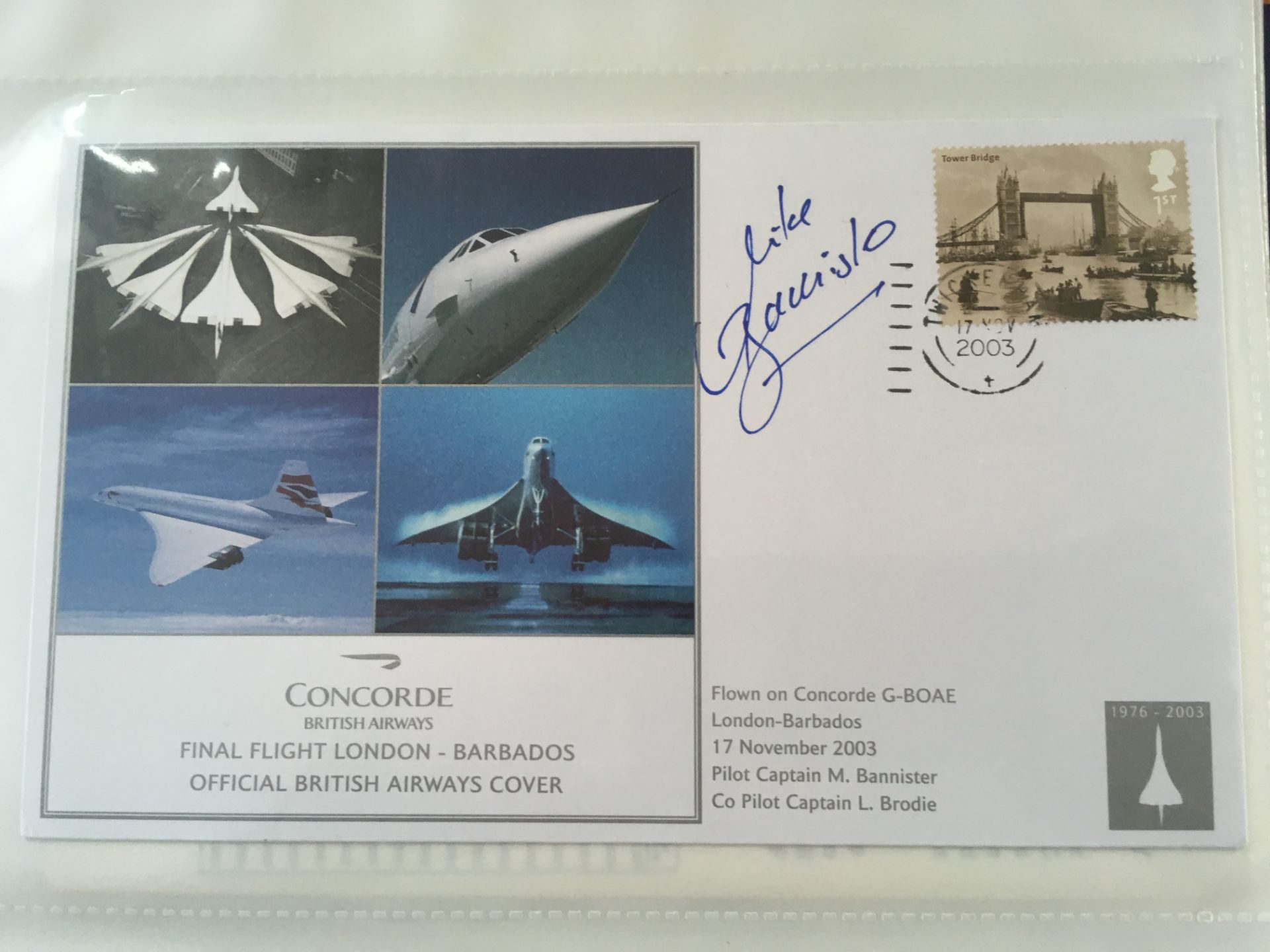 STAMPS: BINDER WITH A COLLECTION OF CONCORDE THEMED COVERS, - Bild 6 aus 7