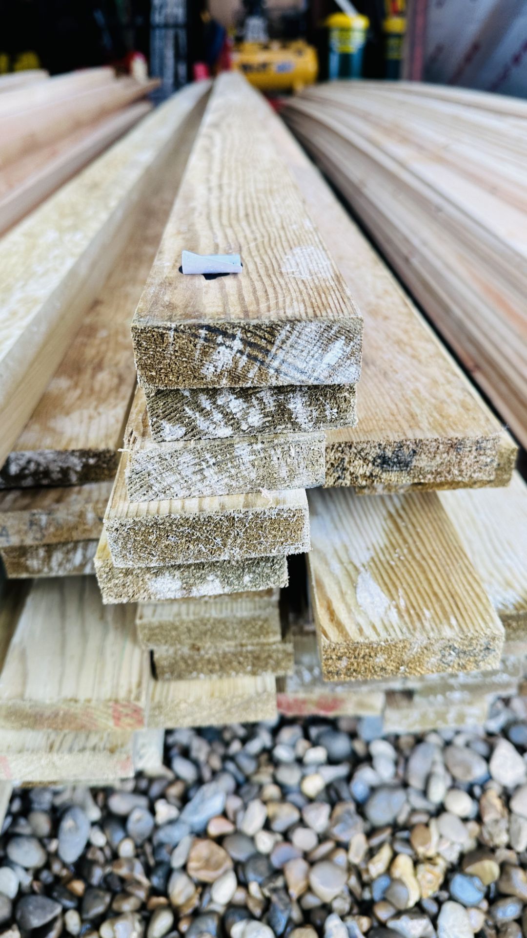 58 X 4.8M LENGTHS 70MM X 20MM PLANED TANALISED TIMBER. THIS LOT IS SUBJECT TO VAT ON HAMMER PRICE. - Image 4 of 6