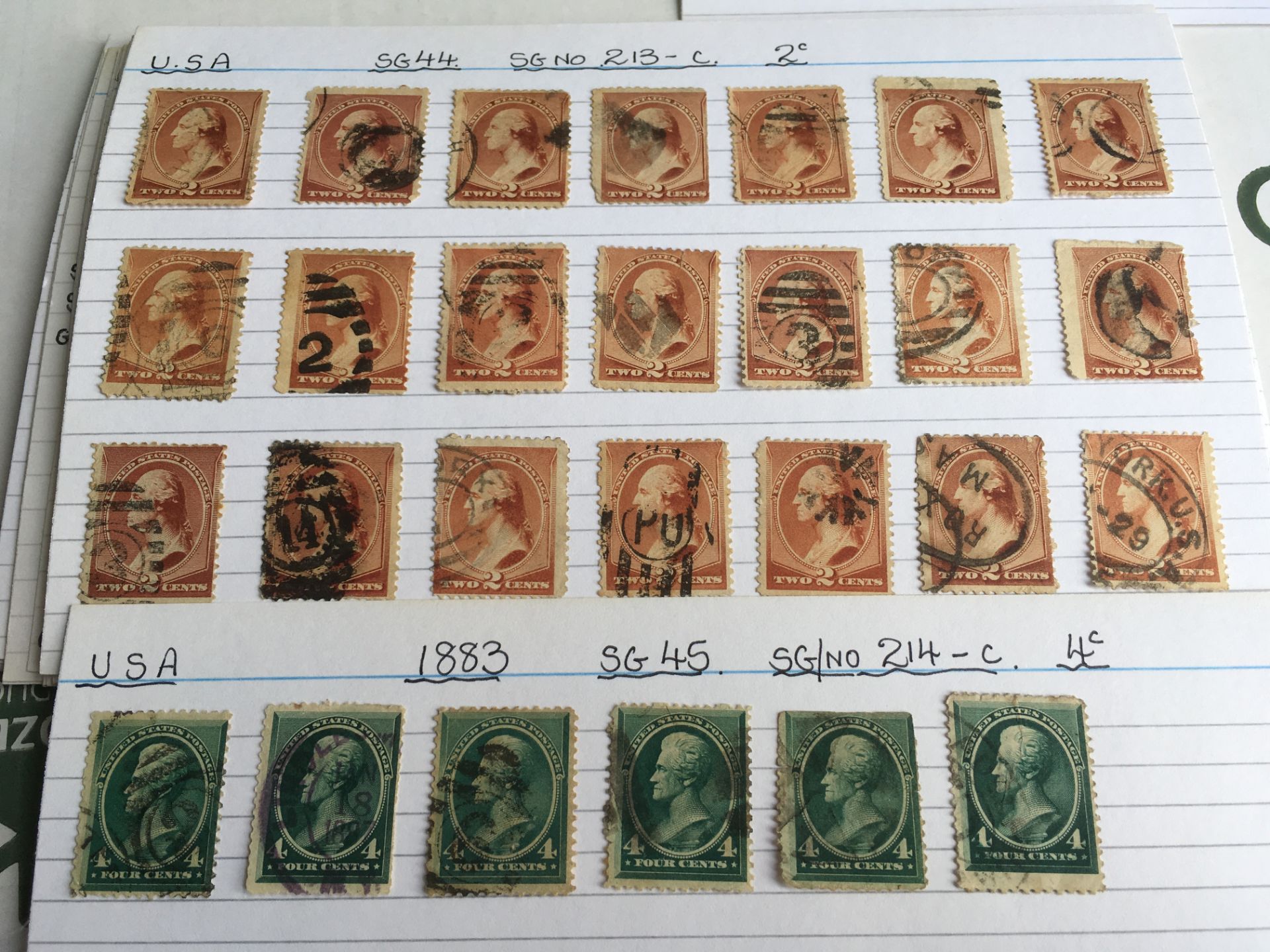 STAMPS: BOX WITH USA MAINLY USED ON QUANTITY OF CARDS SORTED BY ISSUE AND YEARS, - Image 5 of 10