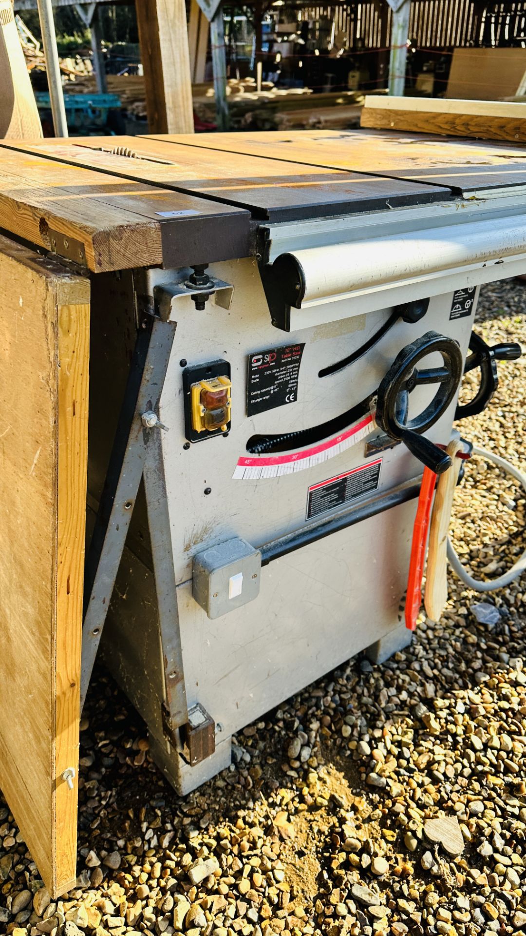 SIP 10 INCH HEAVY DUTY TABLE SAW - SOLD AS SEEN - TRADE SALE ONLY. - Bild 5 aus 10