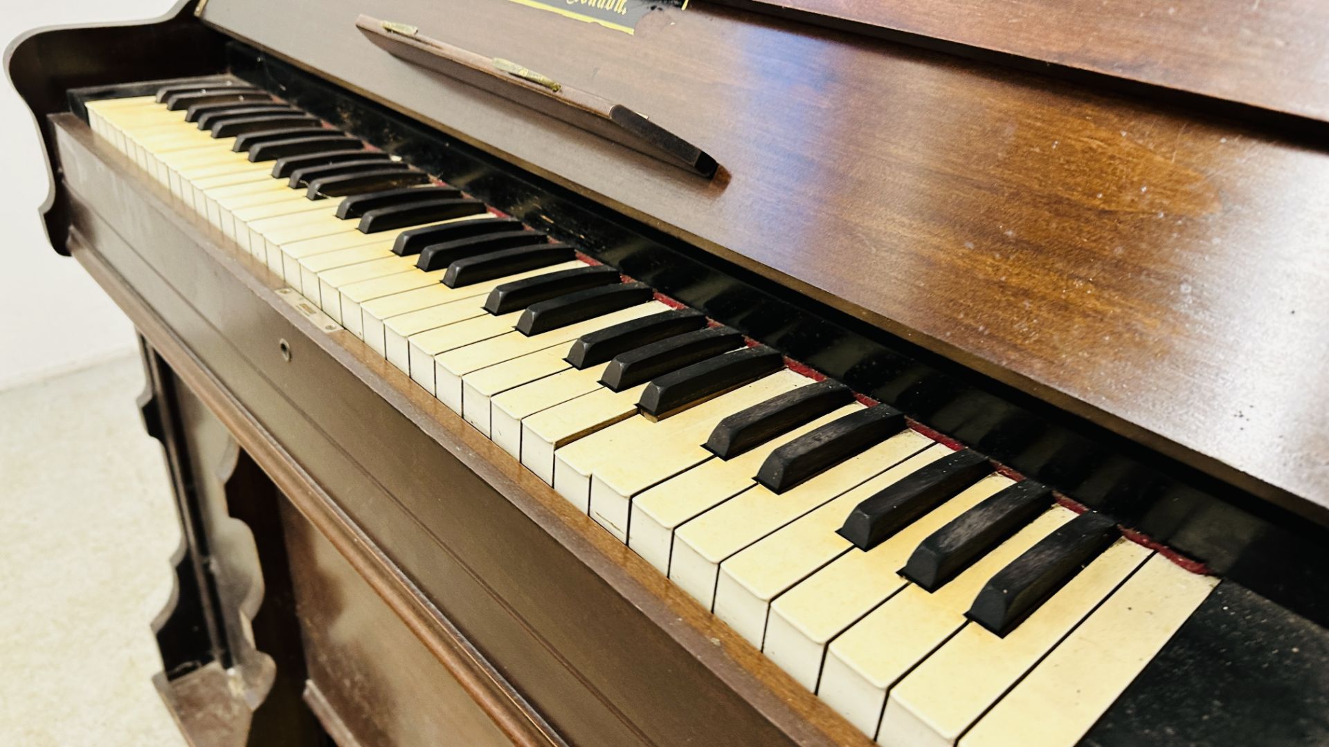 ANTIQUE MAHOGANY CHAPEL HARMONIUM BY ROBERT STATHER FINSBURY PARK LONDON. - Bild 8 aus 8