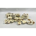 APPROXIMATELY 61 PIECES OF WEDGEWOOD EASTERN FLOWERS TEA AND DINNERWARE.