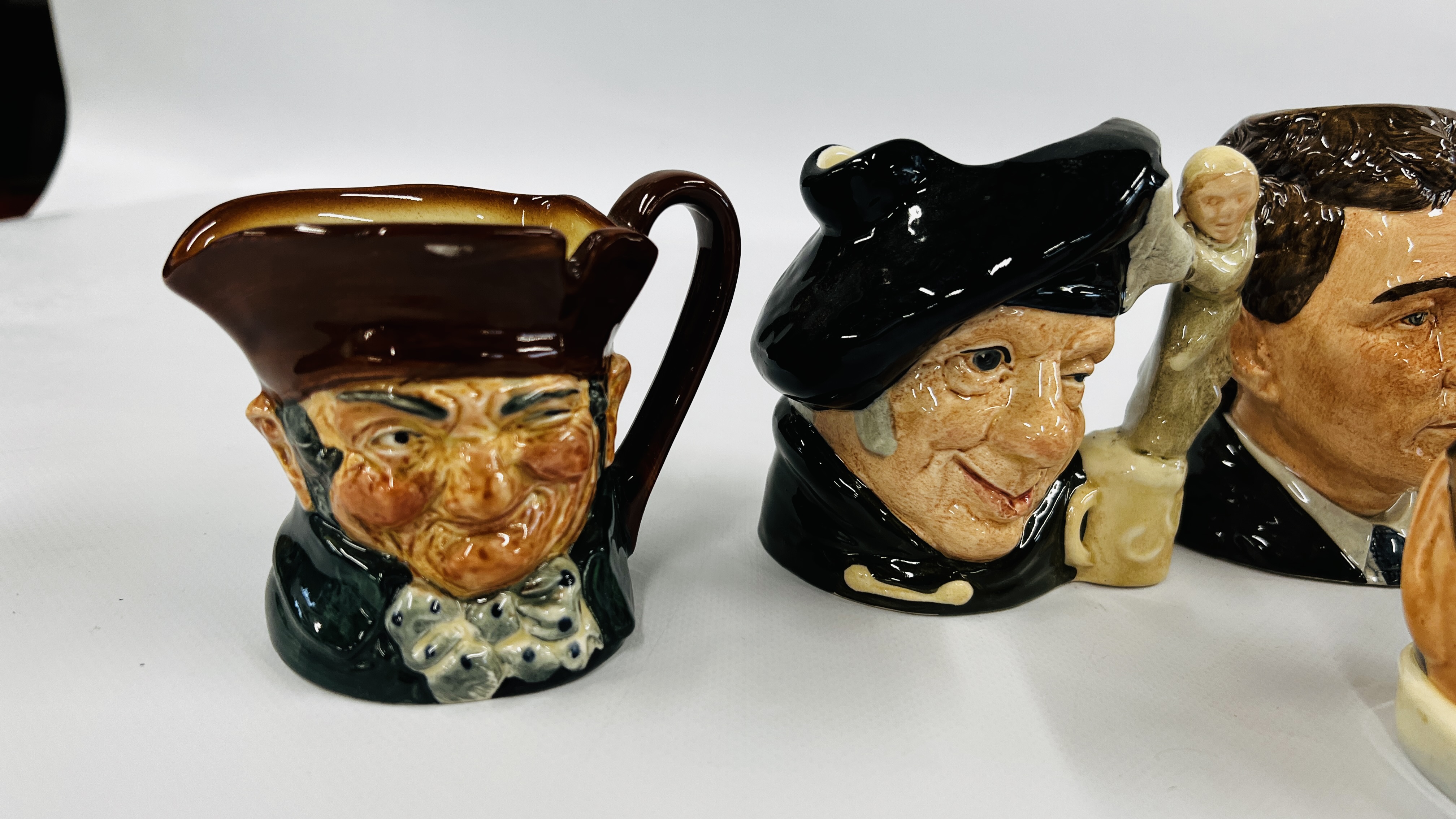 A GROUP OF SEVEN ROYAL DOULTON CHARACTER JUGS TO INCLUDE MICHAEL DOULTON D6808, TAM O'SHANTER D6636, - Image 2 of 9