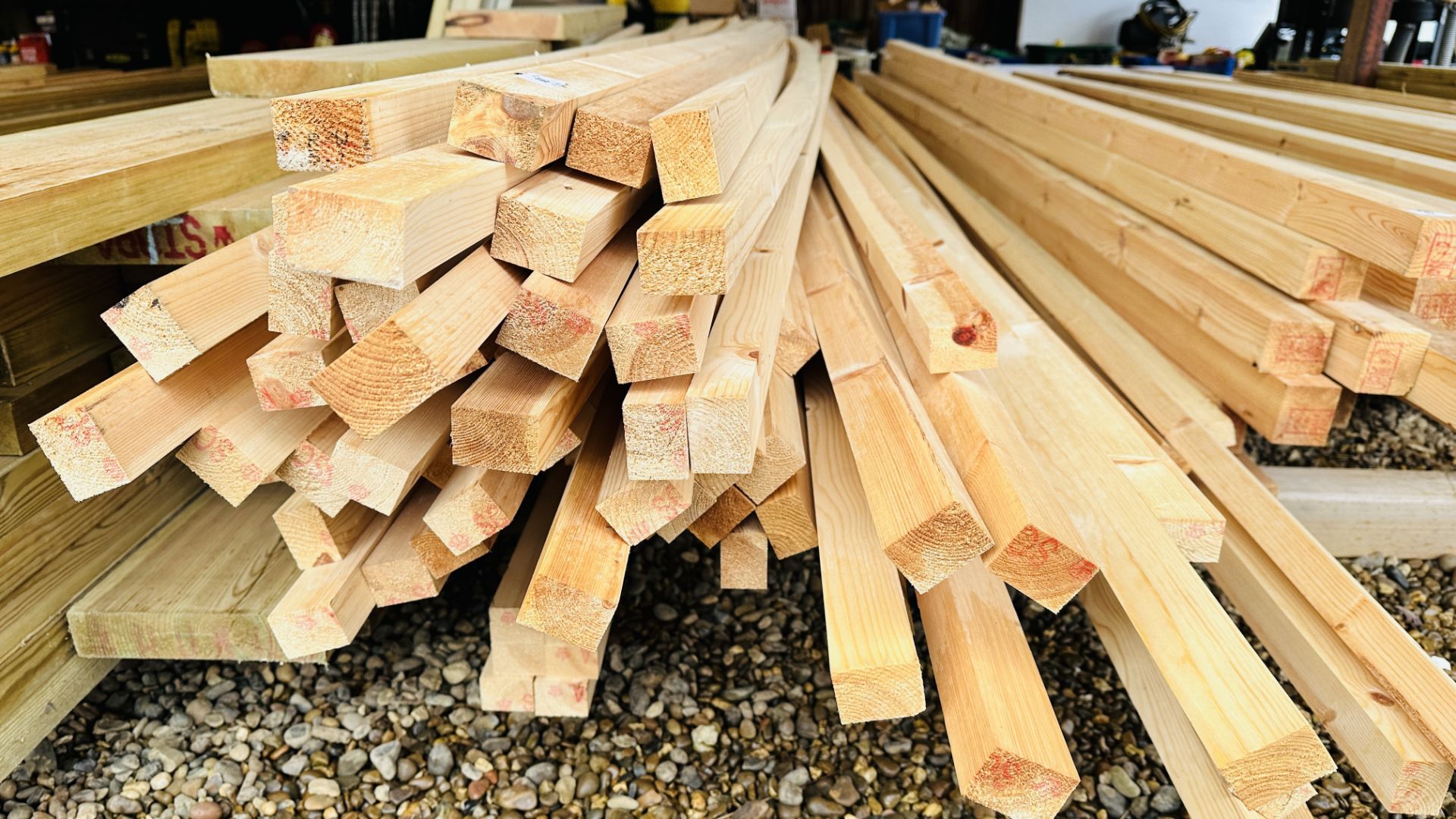 APPROX 140 LENGTHS OF 45MM X 35MM PLANED TIMBER, MINIMUM LENGTHS APPROX 4M, MAXIMUM LENGTH APPROX 5. - Image 2 of 6