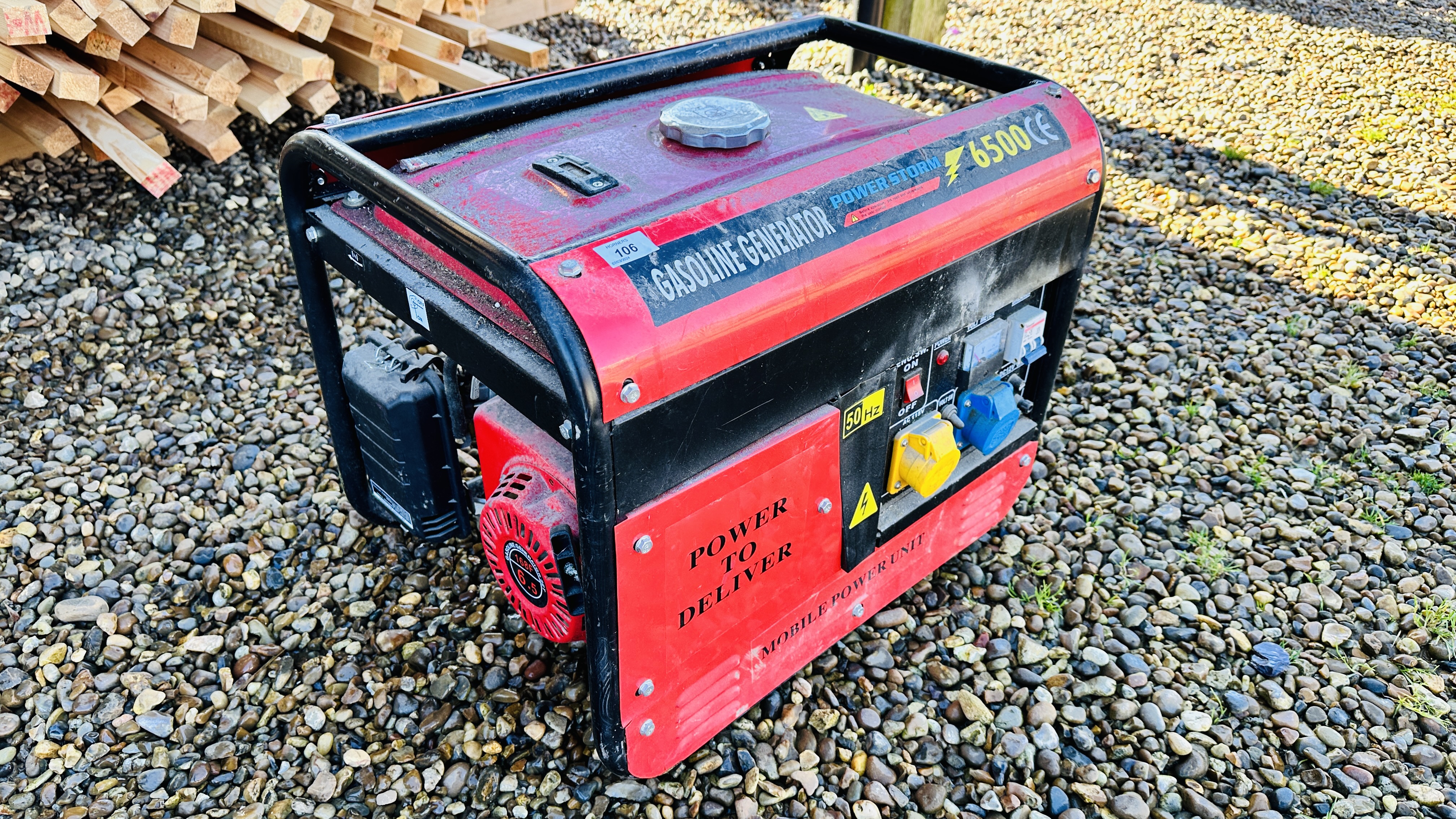 POWERSTORM 6500 PETROL GENERATOR. - Image 2 of 5