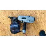 HITACHI AIR DRIVEN COIL NAILER MODEL NV90AB. THIS LOT IS SUBJECT TO VAT ON HAMMER PRICE.