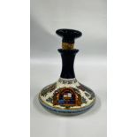 A BRITISH NAVY PUSSERS RUM DECANTER (1 LITRE), WAX SEAL AROUND DECANTER INTACT,