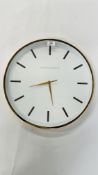 LARGE "CHURCHGATE" QUARTZ WALL CLOCK.