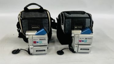 2 X IMX-7000 DIGITAL VIDEO CAMERAS - SOLD AS SEEN.