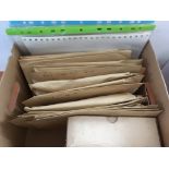 STAMPS: SMALL BOX LOOSE IN ENVELOPES, NEW ZEALAND HEALTH MINISHEETS ON LEAVES ETC.