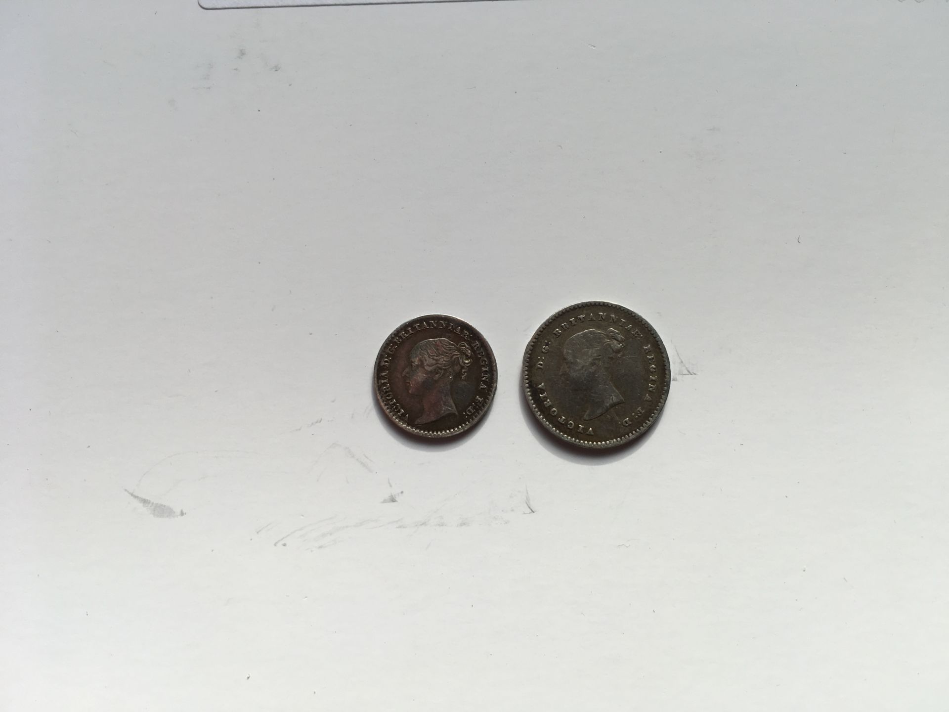 COINS: GB MAUNDY PENNY 1870 AND TWO PENCE 1838. - Bild 7 aus 8