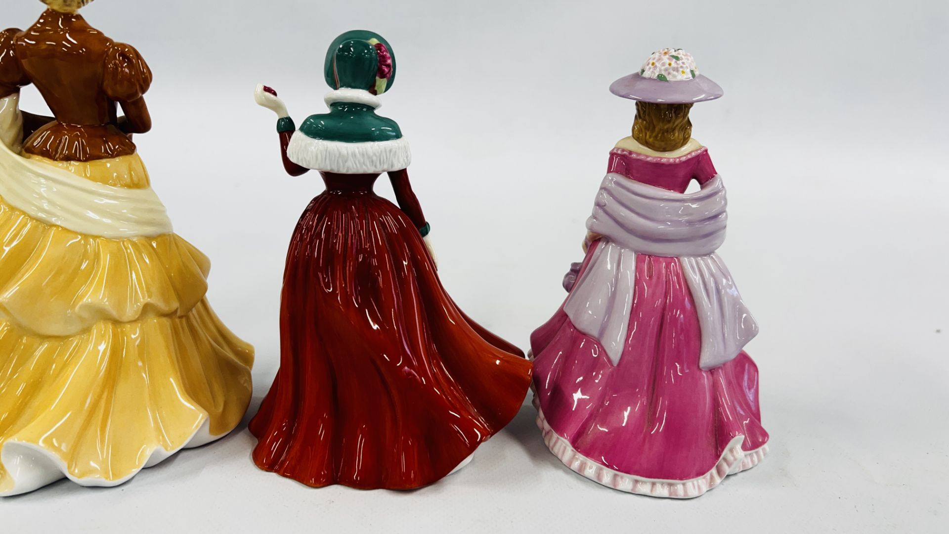 3 ROYAL DOULTON CABINET COLLECTORS FIGURES TO INCLUDE "SUMMER BREEZE" HN 4587, - Image 7 of 9