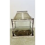 VICTORIAN TERRARIUM A/F CONDITION, W 82CM X D 46CM X H 95CM.