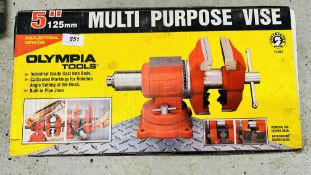 BOXED 5" MULTI PURPOSE VICE - SOLD AS SEEN.