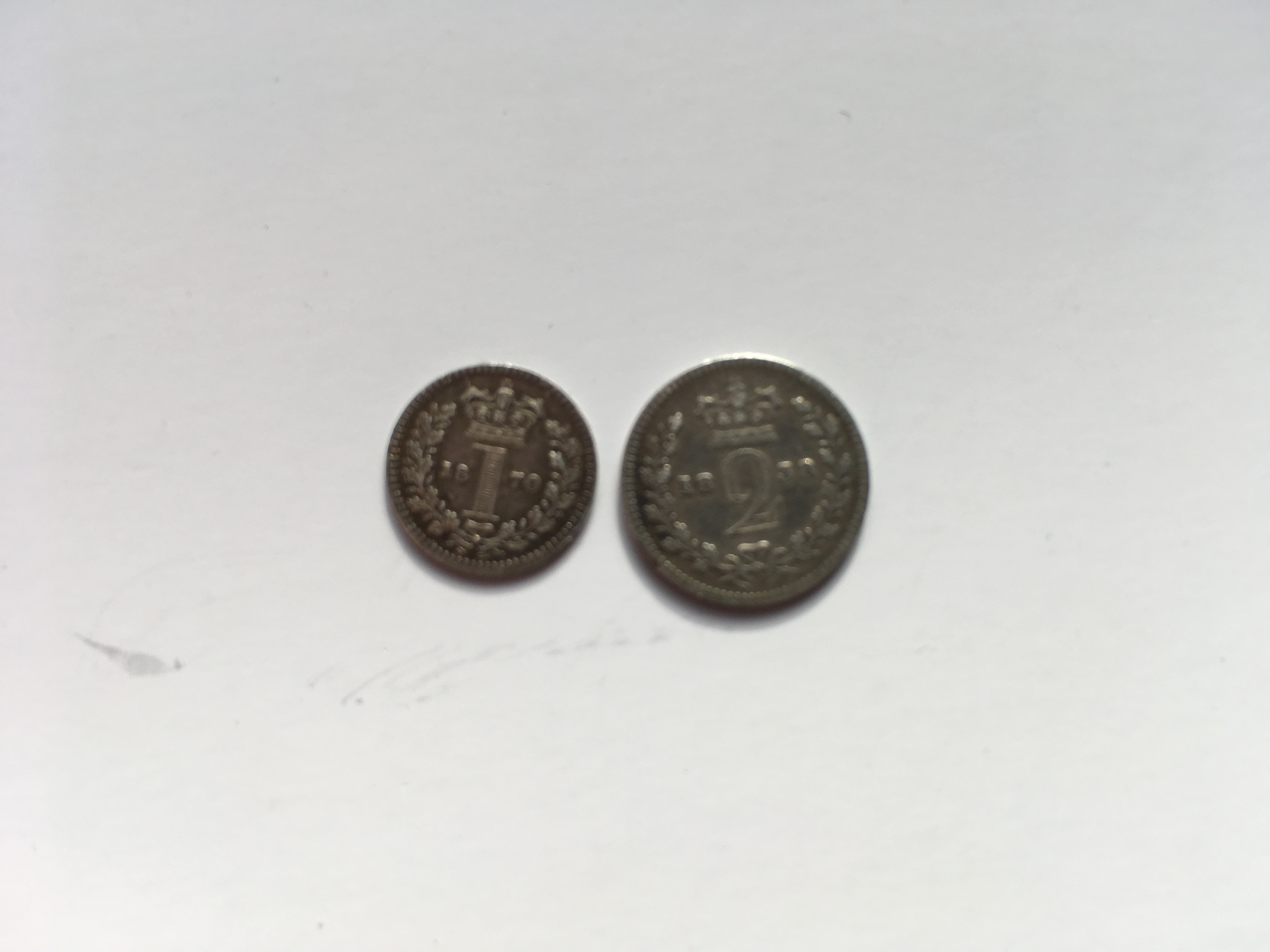 COINS: GB MAUNDY PENNY 1870 AND TWO PENCE 1838. - Image 5 of 8