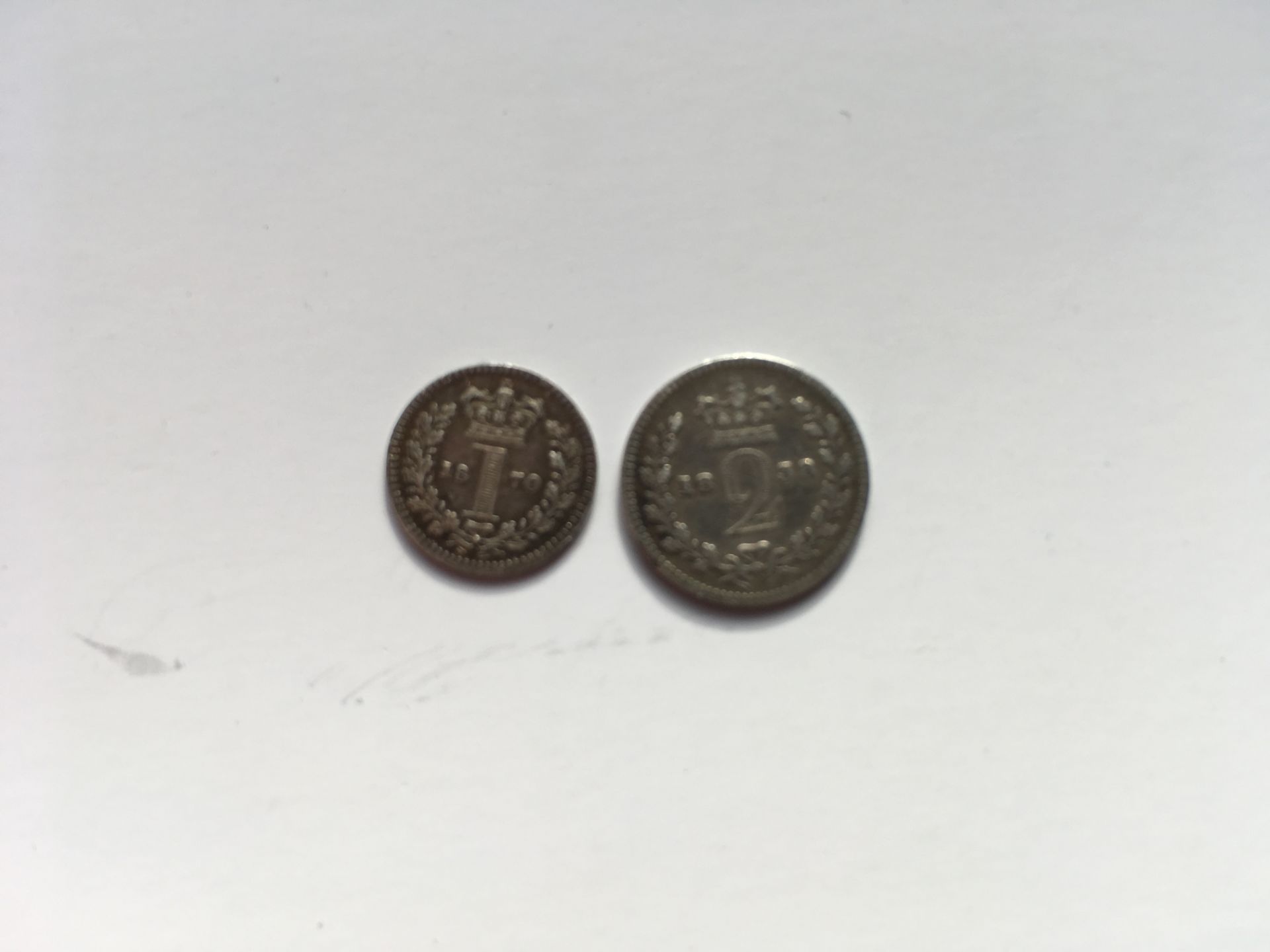 COINS: GB MAUNDY PENNY 1870 AND TWO PENCE 1838. - Bild 5 aus 8