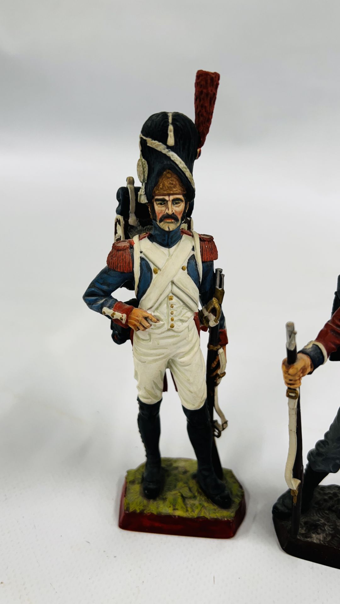 2 FRENCH LEAD SOLDIER FIGURES - H 15CM. - Image 3 of 6