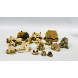 14 UNBOXED LILLIPUT LANE COUNTRY COTTAGES TO INCLUDE HONEYSUCKLE COTTAGE, ST. GOLON''S CHAPEL ETC.