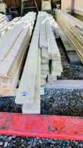 30 X 4.5M LENGTHS OF 95MM X 35MM TANALISED PLANED TIMBER.