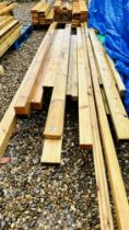 2 PALLETS CONTAINING ASSORTED TANALISED TIMBER. THIS LOT IS SUBJECT TO VAT ON HAMMER PRICE.