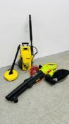 K'ARRCHER K2.460 PRESSURE WASHER AND GARDEN GEAR 3000W GARDEN VAC - SOLD AS SEEN.