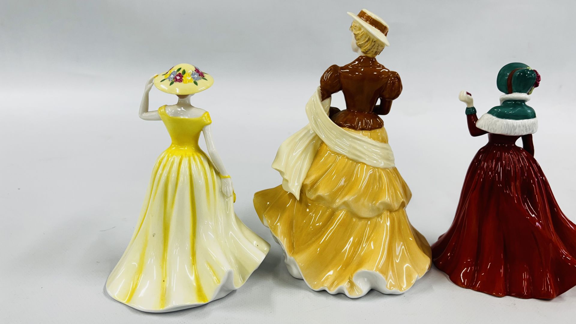 3 ROYAL DOULTON CABINET COLLECTORS FIGURES TO INCLUDE "SUMMER BREEZE" HN 4587, - Image 6 of 9