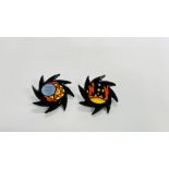 TWO LORNA BAILEY LIMITED EDITION BROOCHES 92/100 & 92/100.