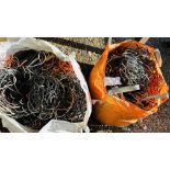 TWO BULK BAGS OF APPROX 360 KG OF SCRAP ELECTRICAL CABLE.