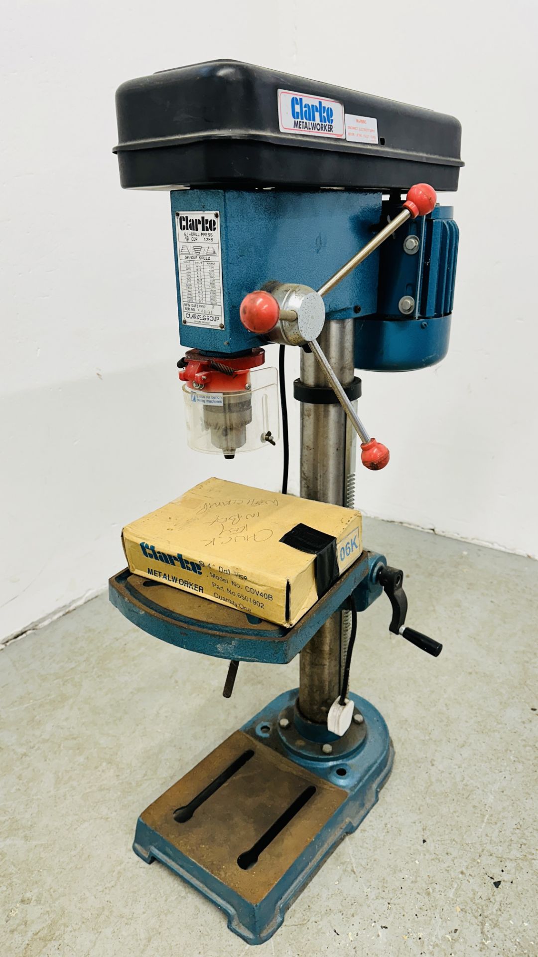 CLARKE METAL WORKER PILLAR DRILL - SOLD AS SEEN.