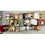 20 BOXES OF ASSORTED HOUSEHOLD EFFECTS TO INCLUDE GLASSWARE, KIITCHEN UTENSILS, CROCKERY,