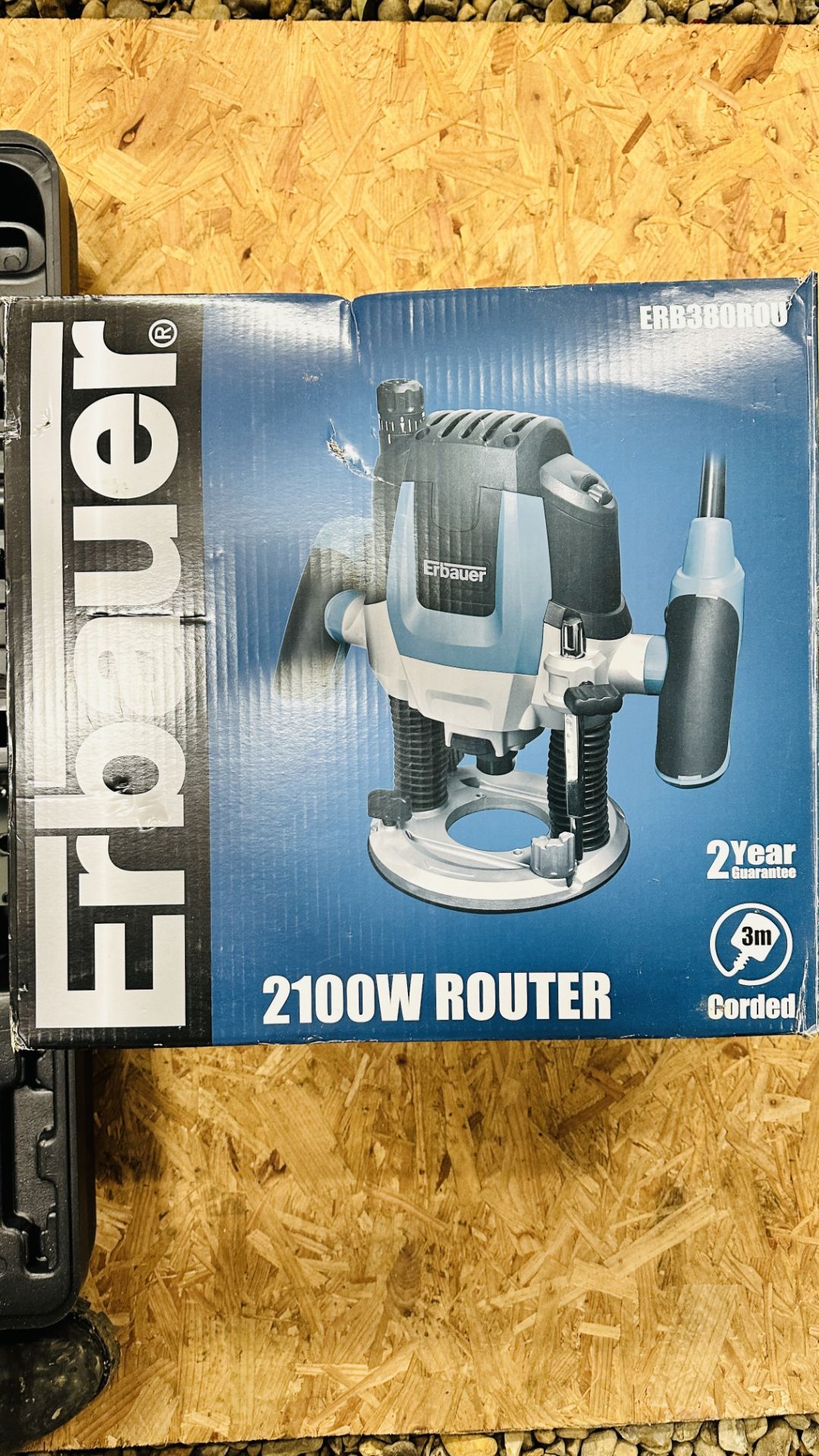 ERBAUER CASED 1001 WATT ROUTER MODEL ERB380ROU WITH ACCESSORIES - SOLD AS SEEN. - Image 7 of 7