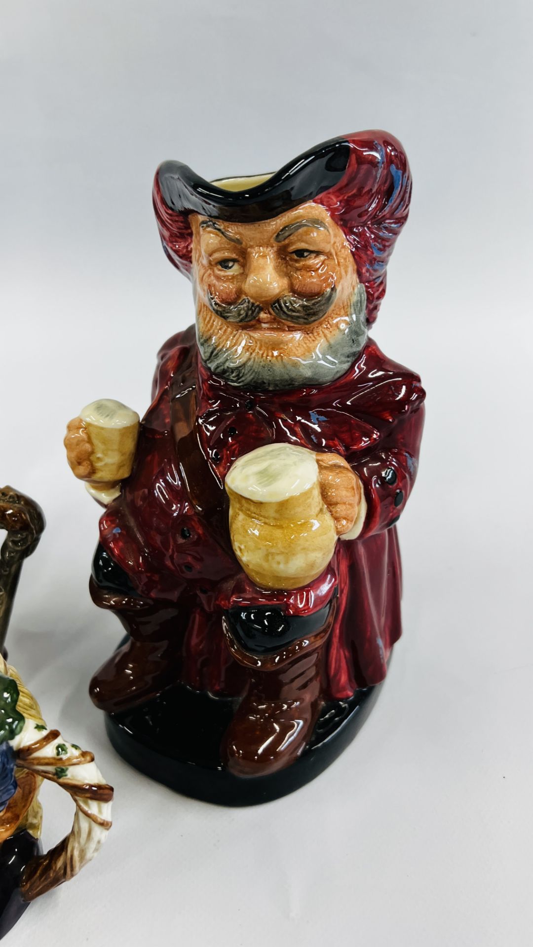 A COLLECTION OF 11 ROYAL DOULTON CHARACTER JUGS OF VARYING SIZES TO INCLUDE MINIATURE EXAMPLES. - Image 2 of 12