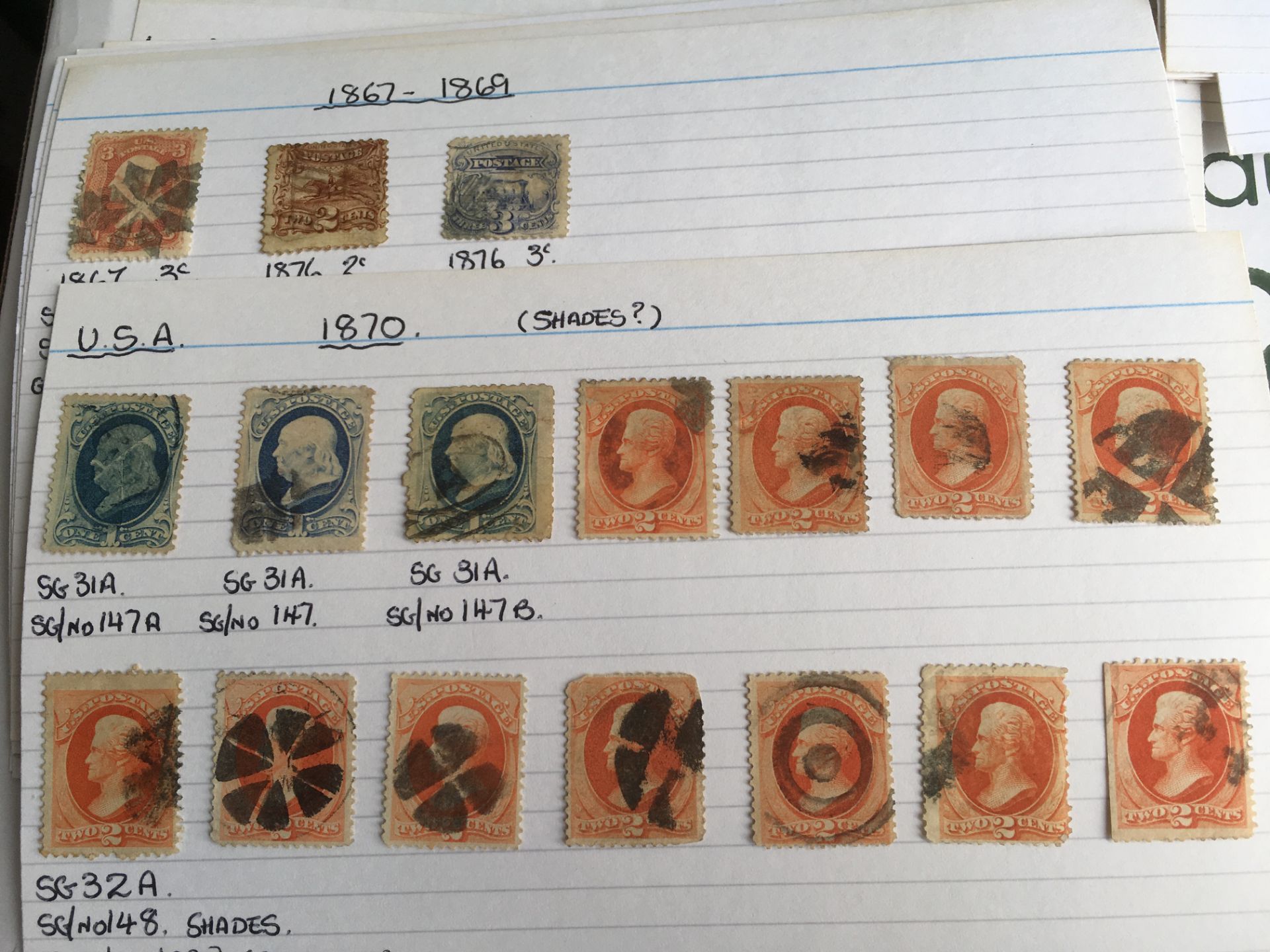 STAMPS: BOX WITH USA MAINLY USED ON QUANTITY OF CARDS SORTED BY ISSUE AND YEARS, - Image 10 of 10