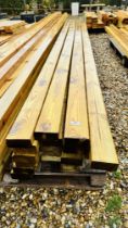 23 X APPROX 3.1M LENGTHS OF 95 X 45MM PLANED TANALISED TIMBER.