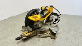 DE WALT SLIDING COMPOUND MITRE SAW MODEL DW718XPS 240 VOLT - SOLD AS SEEN.