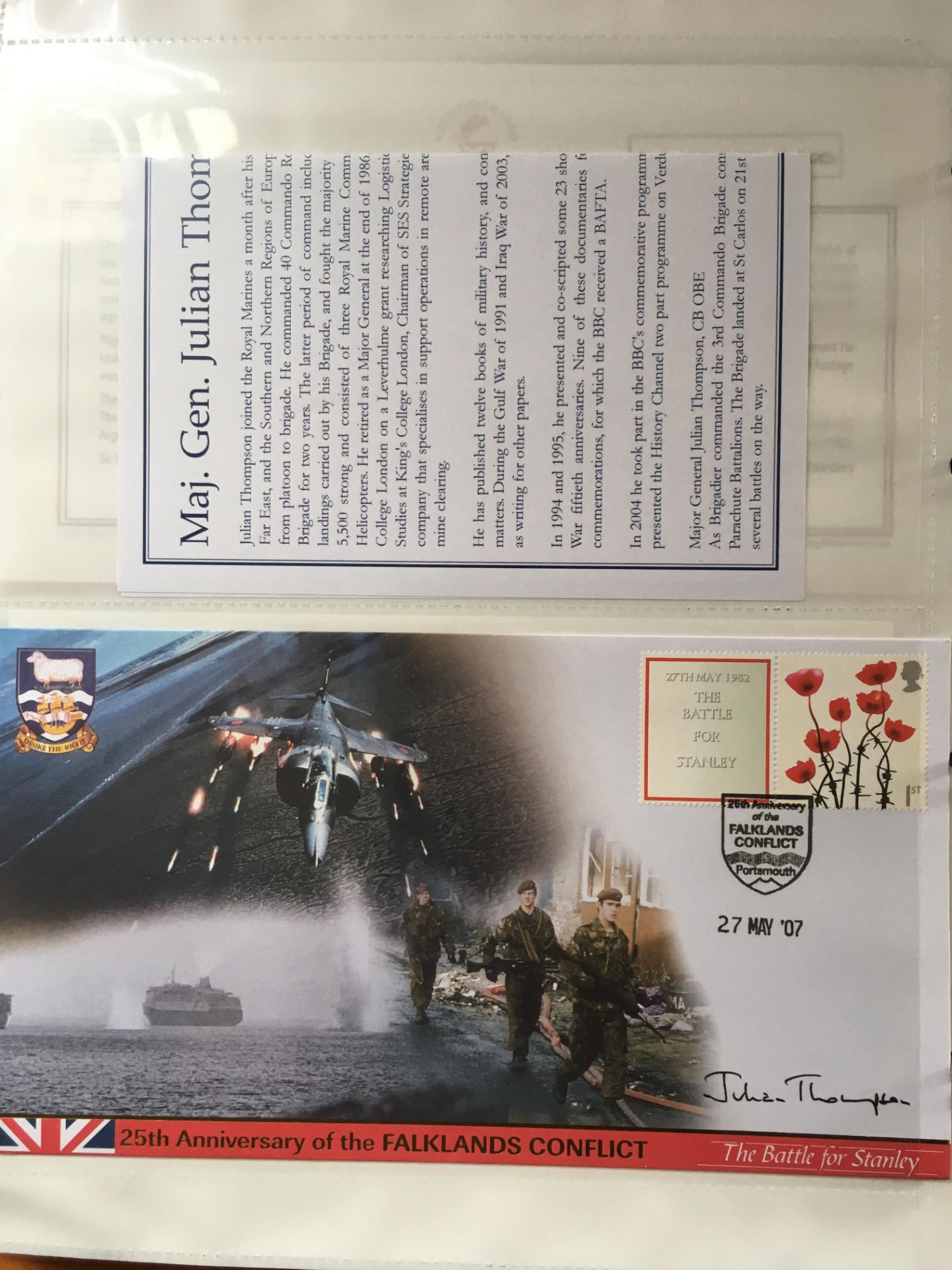 STAMPS: BINDER WITH A COLLECTION 2007 25th ANNIVERSARY OF FALKLANDS WAR BUCKINGHAM COVERS, - Image 8 of 10