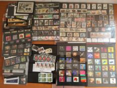 STAMPS: BOX WITH GB DECIMAL MINT COMMEMS, PRESENTATION PACKS, 1988 AND 2000 YEAR BOOKS,