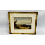 C19TH BRITISH: A LANDSCAPE, WATERCOLOUR, UNSIGNED, 25 X 35CM.