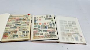 THREE STOCKBOOKS ALL WORLD STAMPS, SOME BETTER CATALOGUED ITEMS IDENTIFIED, FRANCE,