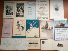 EPHEMERA: 1933 COLLECTION RELATING TO SCOUTER'S AND GUIDERS SUMMER CRUISE ON WHITE STAR LINE SS.