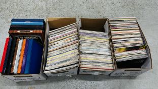 4 BOXES CONTAINING A LARGE QUANTITY OF MIXED RECORDS.