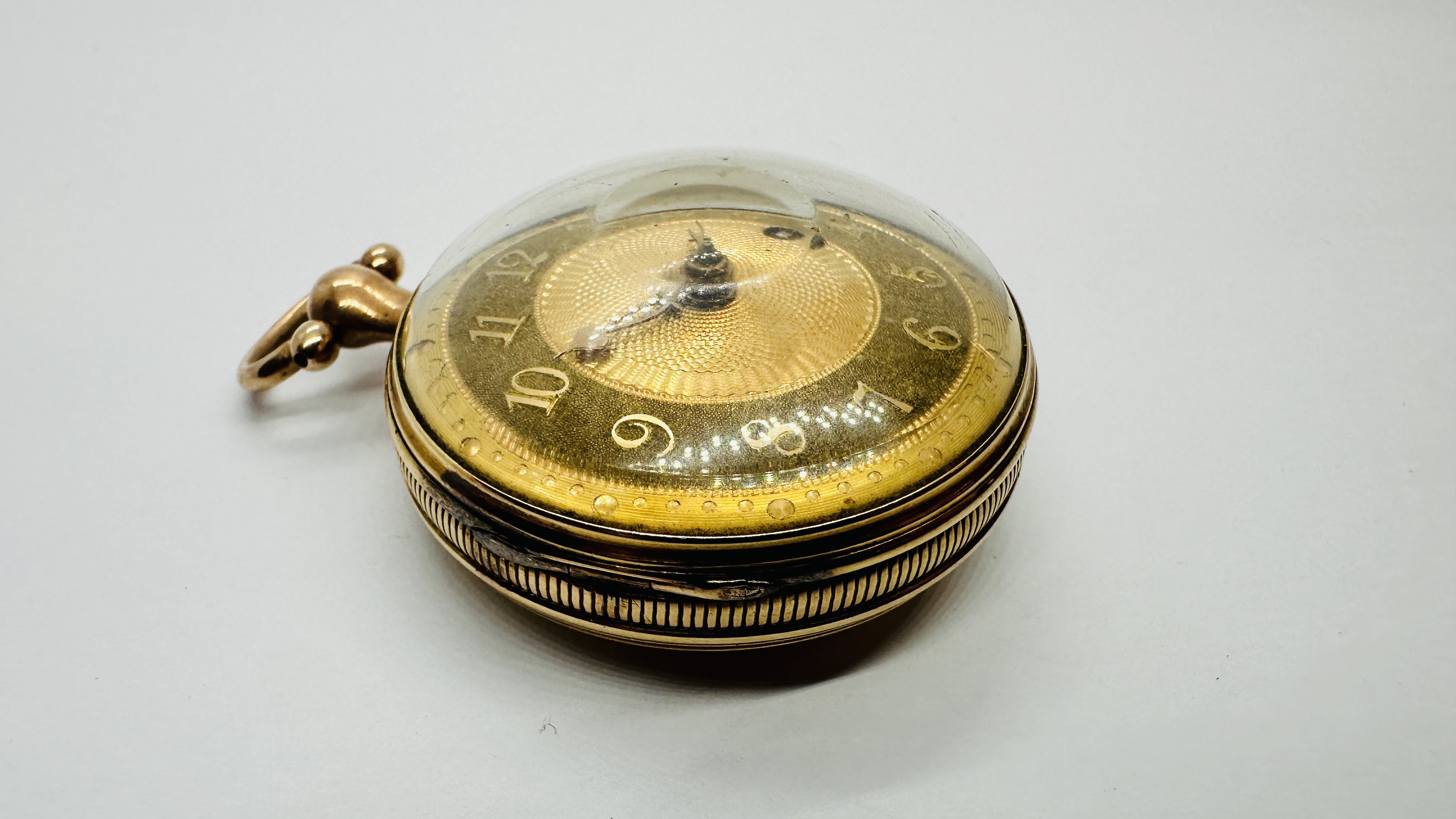 AN ANTIQUE 18CT GOLD CASED GENTS POCKET WATCH FUSSEE VERGE MOVEMENT INSCRIBED PAINGER? HOLBORN HILL - Image 5 of 33