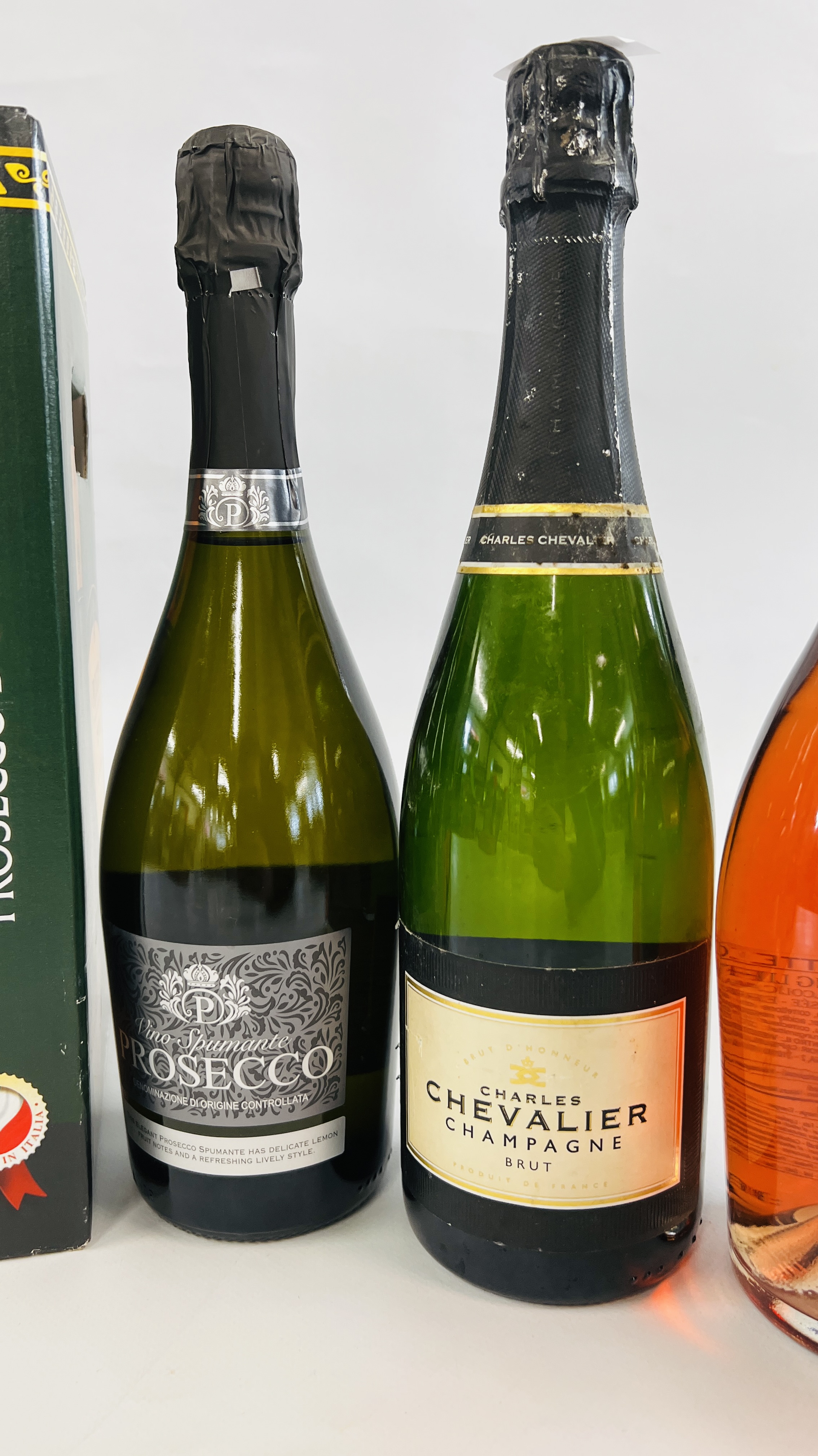 9 X BOTTLES OF SPARKLING WINE TO INCLUDE 1 X CHARLES CHEVALIER CHAMPAGNE, 2 X BOTTEGA ROSE, - Image 3 of 4