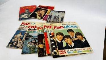 A GROUP OF "FABULOUS" MAGAZINES 1964-1966 TO INCLUDE BEATLES,