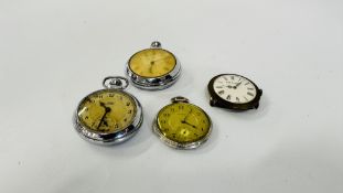 A GROUP OF THREE POCKET WATCHES TO INCLUDE SMITHS EMPIRE,