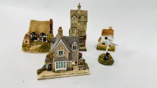 A GROUP OF FOUR LILLIPUT LANE COLLECTORS COTTAGES TO INCLUDE "MAGIE COTTAGE", BOOKSHOP,